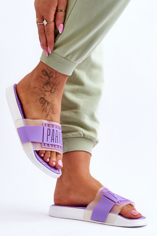 Sportinio stiliaus Šlepetės Violetinės spalvos Sunrise Sportinio stiliaus Šlepetės Violetinės spalvos Sunrise