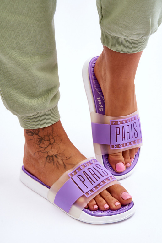 Sportinio stiliaus Šlepetės Violetinės spalvos Sunrise Sportinio stiliaus Šlepetės Violetinės spalvos Sunrise