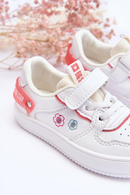 Vaikiški sportiniai bateliai Big Star JJ374082 baltos spalvos Vaikiški sportiniai bateliai Big Star JJ374082 baltos spalvos