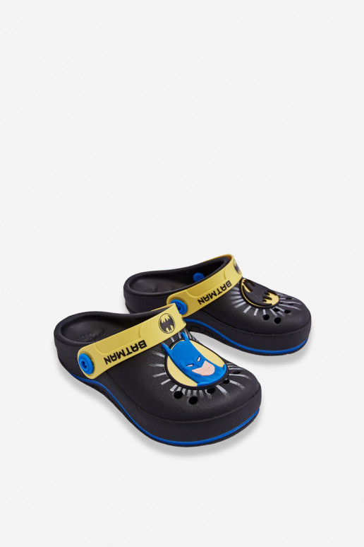 Vaikiškos  crocs stiliaus šlepetės Batman Grendene Kids JJ385005 juodos spalvos