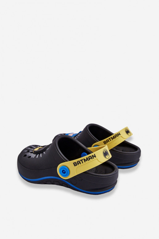 Vaikiškos  crocs stiliaus šlepetės Batman Grendene Kids JJ385005 juodos spalvos