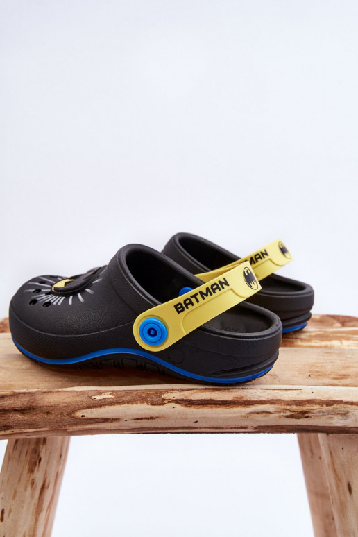 Vaikiškos  crocs stiliaus šlepetės Batman Grendene Kids JJ385005 juodos spalvos