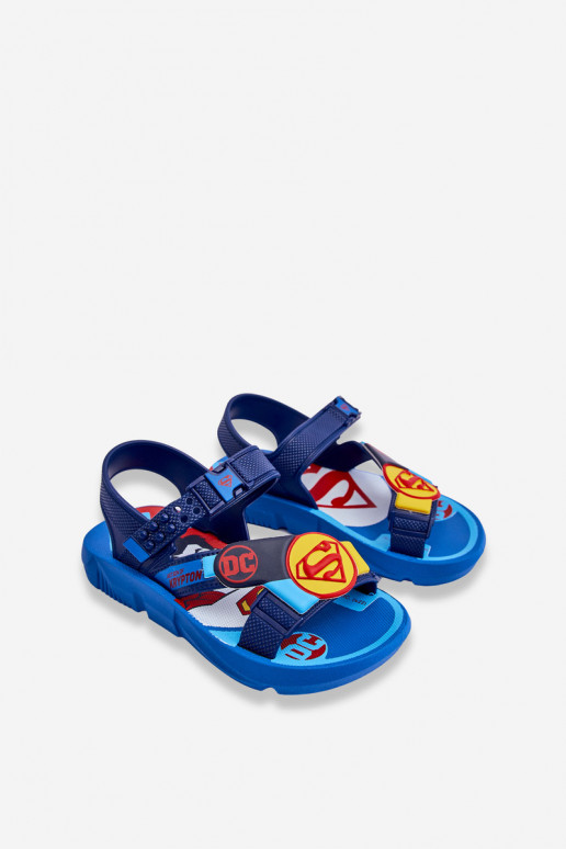 Vaikiškos basutės Superman Grendene Kids JJ385050 mėlynos spalvos Vaikiškos basutės Superman Grendene Kids JJ385050 mėlynos spalvos