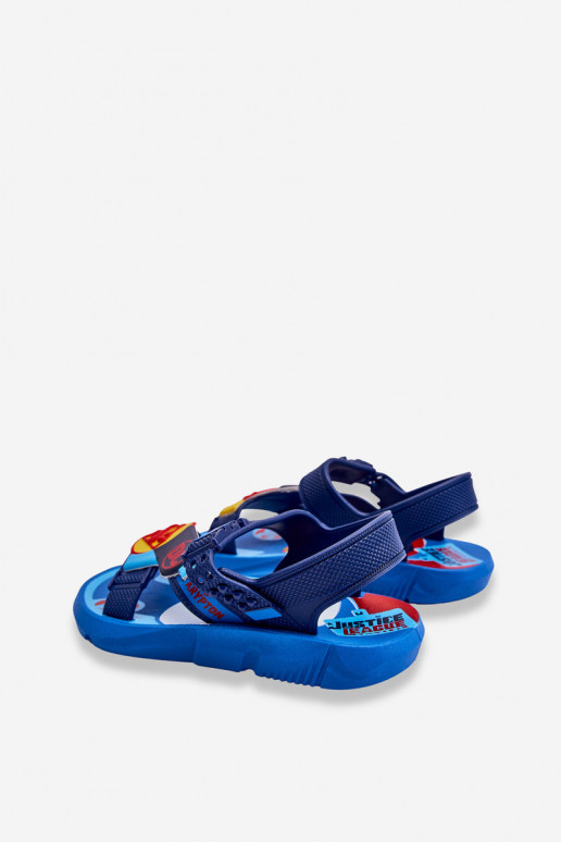Vaikiškos basutės Superman Grendene Kids JJ385050 mėlynos spalvos Vaikiškos basutės Superman Grendene Kids JJ385050 mėlynos spalvos