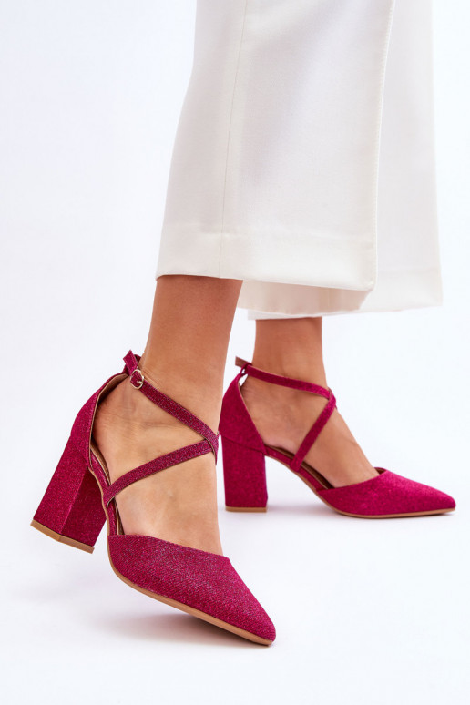 Blizgus aukštakulniai bateliai rožinės spalvos Galaxy Blizgus aukštakulniai bateliai rožinės spalvos Galaxy