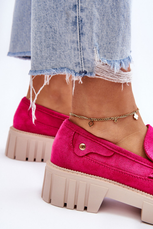 Moteriški zomšiniai pusbačiai rožinės spalvos Fiorell Moteriški zomšiniai pusbačiai rožinės spalvos Fiorell