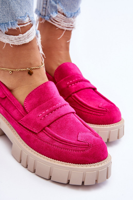 Moteriški zomšiniai pusbačiai rožinės spalvos Fiorell Moteriški zomšiniai pusbačiai rožinės spalvos Fiorell