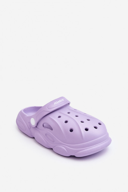 Vaikiškos Crocs tipo šlepetės Violetinės spalvos Cloudy Vaikiškos Crocs tipo šlepetės Violetinės spalvos Cloudy