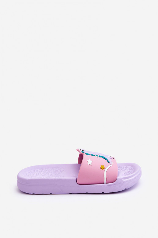 Vaikiškos šlepetės  T-Rex Violetinės spalvos Bernis