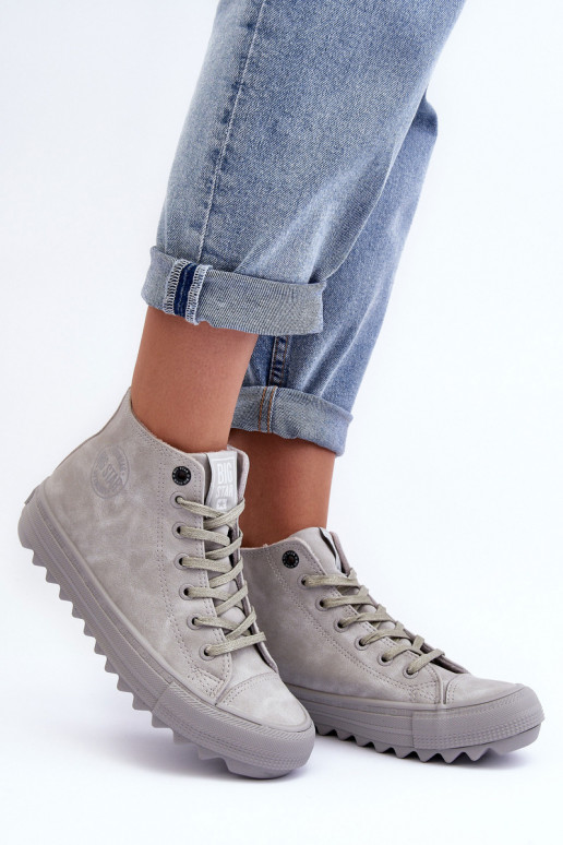 Laisvalaikio bateliai Big Star Aukštas pašiltinti pilkos spalvos GG274070