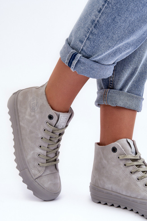 Laisvalaikio bateliai Big Star Aukštas pašiltinti pilkos spalvos GG274070