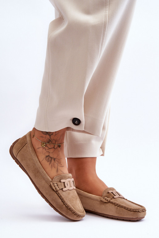 Zomšiniai mokasinai rudos spalvos Rabell Zomšiniai mokasinai rudos spalvos Rabell