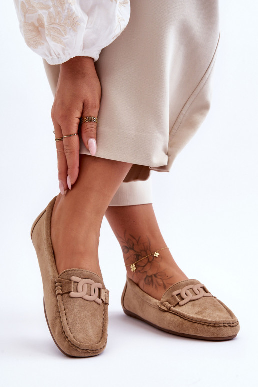 Zomšiniai mokasinai rudos spalvos Rabell Zomšiniai mokasinai rudos spalvos Rabell