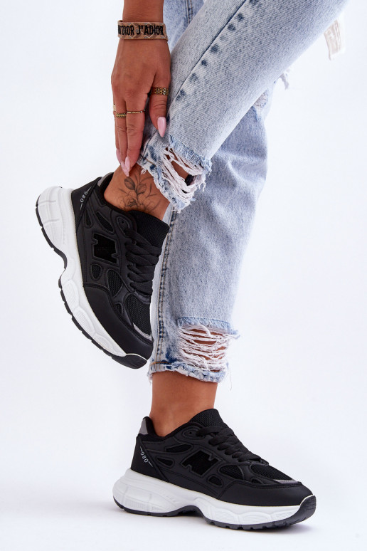 sportiniai bateliai su tinkleliu juodos spalvos Venice sportiniai bateliai su tinkleliu juodos spalvos Venice