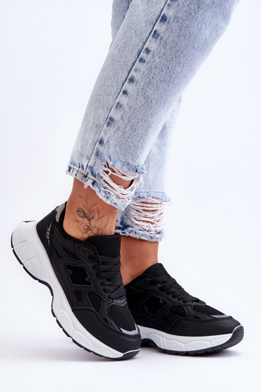 sportiniai bateliai su tinkleliu juodos spalvos Venice sportiniai bateliai su tinkleliu juodos spalvos Venice