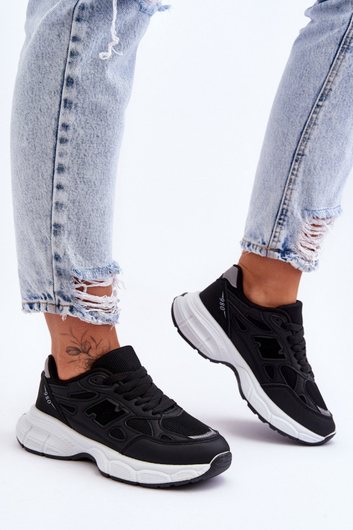 sportiniai bateliai su tinkleliu juodos spalvos Venice sportiniai bateliai su tinkleliu juodos spalvos Venice