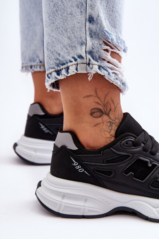 sportiniai bateliai su tinkleliu juodos spalvos Venice sportiniai bateliai su tinkleliu juodos spalvos Venice