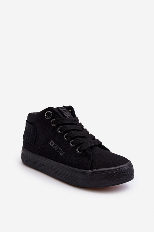 Vaikiški Klasikinio modelio laisvalaikio batai su auliuku Big Star LL374001 juodos spalvos Vaikiški Klasikinio modelio laisvalaikio batai su auliuku Big Star LL374001 juodos spalvos