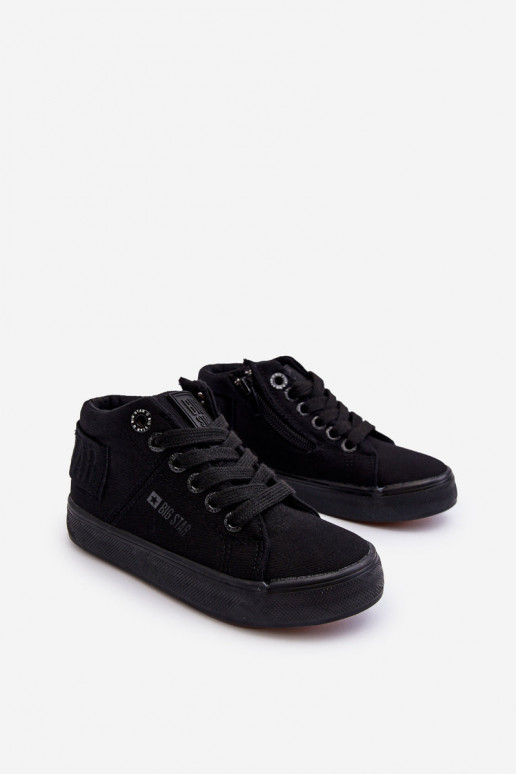 Vaikiški Klasikinio modelio laisvalaikio batai su auliuku Big Star LL374001 juodos spalvos Vaikiški Klasikinio modelio laisvalaikio batai su auliuku Big Star LL374001 juodos spalvos