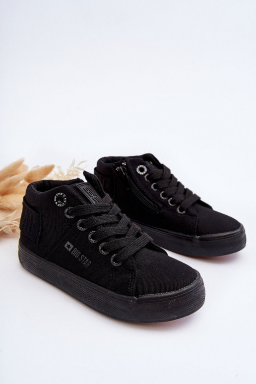 Vaikiški Klasikinio modelio laisvalaikio batai su auliuku Big Star LL374001 juodos spalvos Vaikiški Klasikinio modelio laisvalaikio batai su auliuku Big Star LL374001 juodos spalvos