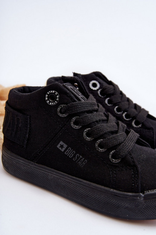 Vaikiški Klasikinio modelio laisvalaikio batai su auliuku Big Star LL374001 juodos spalvos Vaikiški Klasikinio modelio laisvalaikio batai su auliuku Big Star LL374001 juodos spalvos