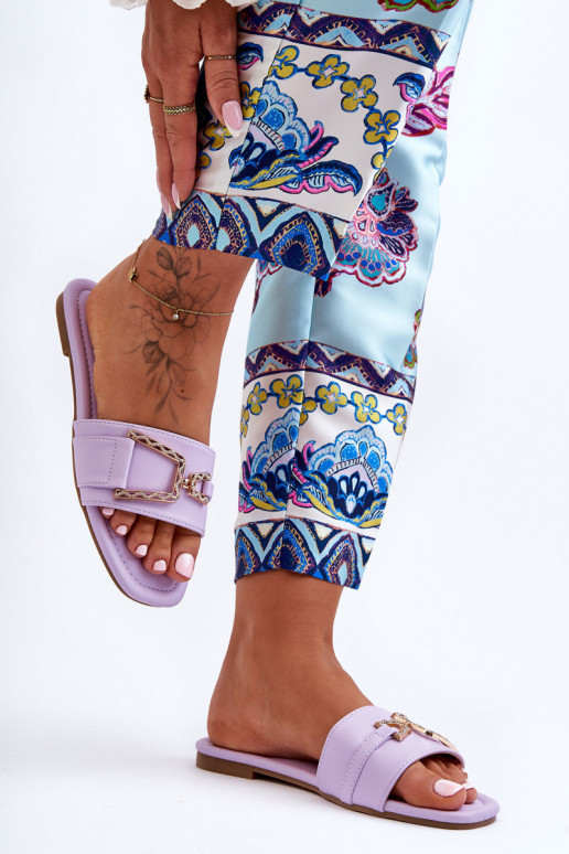 Klasikinio modelio Šlepetės su ornamentais Violetinės spalvos Impressive Klasikinio modelio Šlepetės su ornamentais Violetinės spalvos Impressive