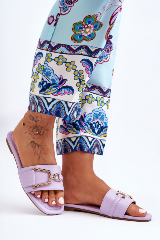 Klasikinio modelio Šlepetės su ornamentais Violetinės spalvos Impressive Klasikinio modelio Šlepetės su ornamentais Violetinės spalvos Impressive