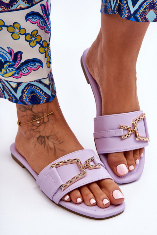 Klasikinio modelio Šlepetės su ornamentais Violetinės spalvos Impressive Klasikinio modelio Šlepetės su ornamentais Violetinės spalvos Impressive