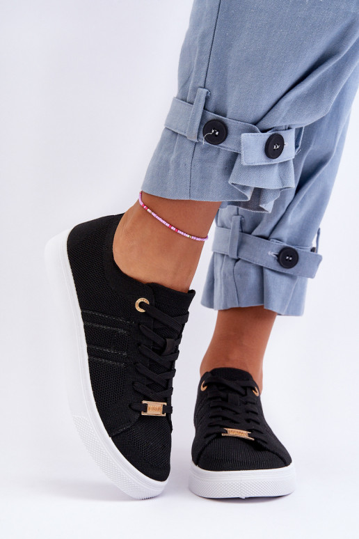 suvarstomi laisvalaikio batai juodos spalvos Etna suvarstomi laisvalaikio batai juodos spalvos Etna