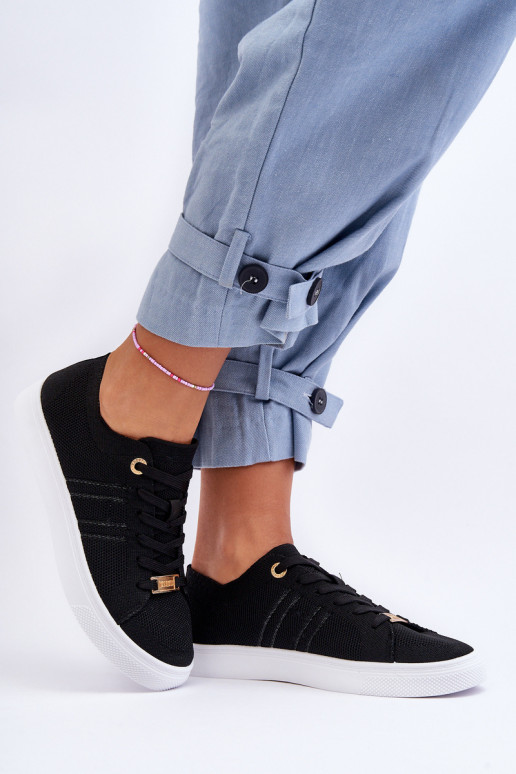 suvarstomi laisvalaikio batai juodos spalvos Etna suvarstomi laisvalaikio batai juodos spalvos Etna