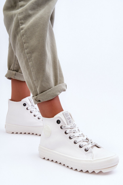 Laisvalaikio bateliai Big Star  pašiltinti baltos spalvos GG274108 Laisvalaikio bateliai Big Star  pašiltinti baltos spalvos GG274108