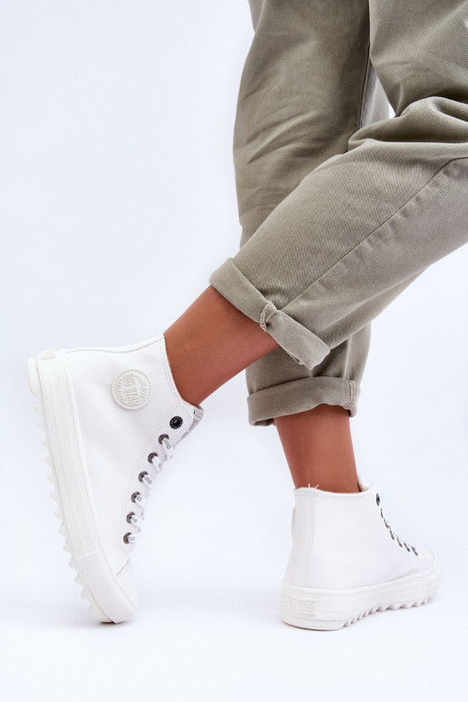 Laisvalaikio bateliai Big Star  pašiltinti baltos spalvos GG274108 Laisvalaikio bateliai Big Star  pašiltinti baltos spalvos GG274108