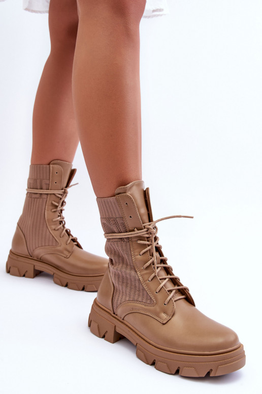 aulinukai su raišteliais smėlio spalvos Marlissa aulinukai su raišteliais smėlio spalvos Marlissa