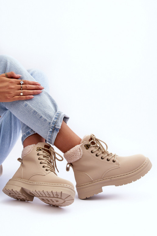 batai   su pašiltinimu dramblio kaulo spalvos Jette