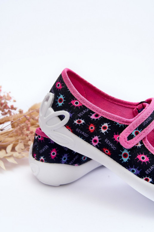 Batai/šlepetės Vaikiški Befado 114Y518 mėlynos-rožinės spalvos