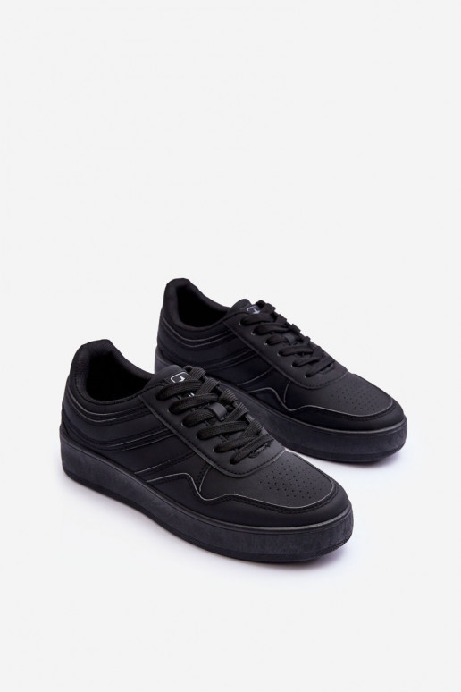 sportiniai bateliai   su platforma juodos spalvos Pudina