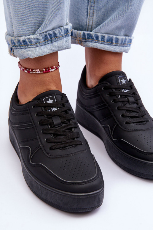 sportiniai bateliai   su platforma juodos spalvos Pudina