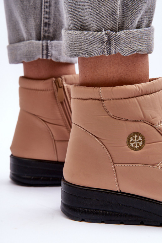 sniego batai Moteriškas pašiltinti smėlio spalvos Helis