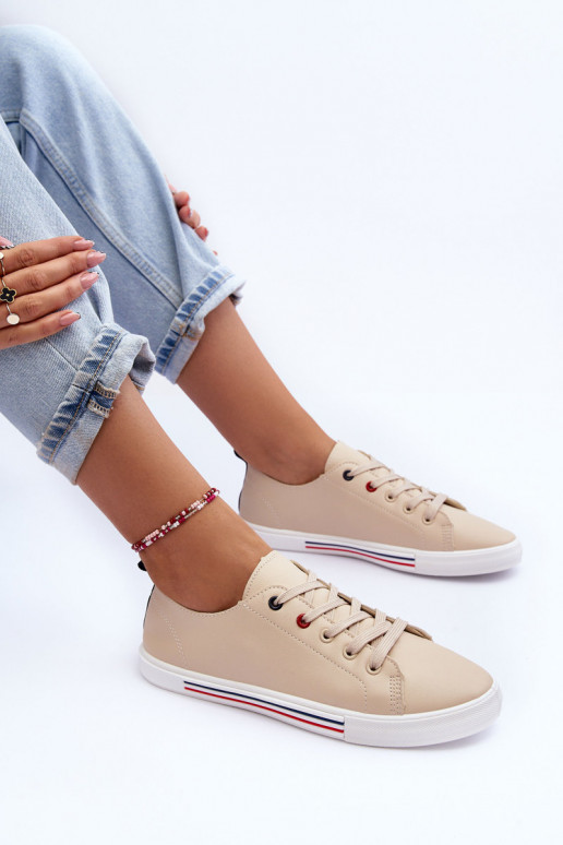 sportiniai bateliai   smėlio spalvos Mossaia