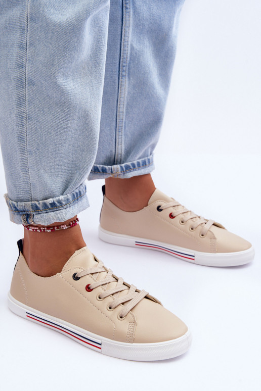 sportiniai bateliai   smėlio spalvos Mossaia