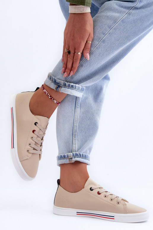 sportiniai bateliai   smėlio spalvos Mossaia