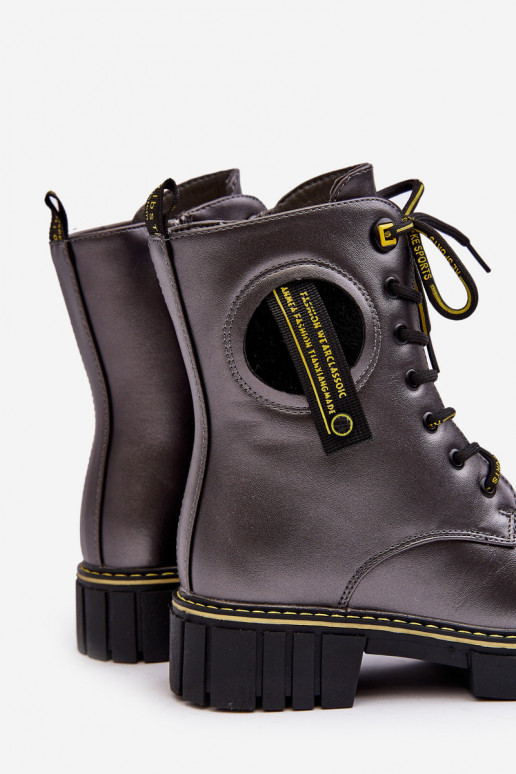 Šilti vaikiški batai batai pilkos spalvos Iomare