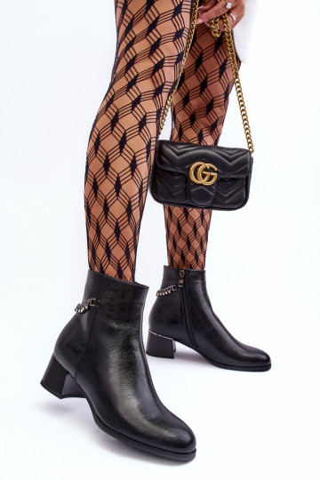 Aulinukai žemu kulniuku juodos spalvos Rennie 2