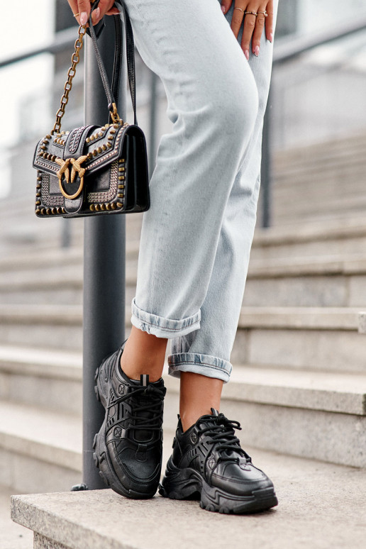 Moteriški sportiniai bateliai, sportbačiai juodos spalvos Toderus