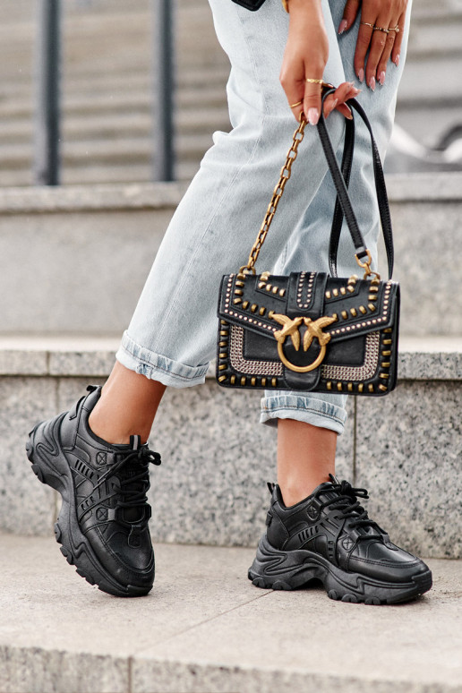 Moteriški sportiniai bateliai, sportbačiai juodos spalvos Toderus