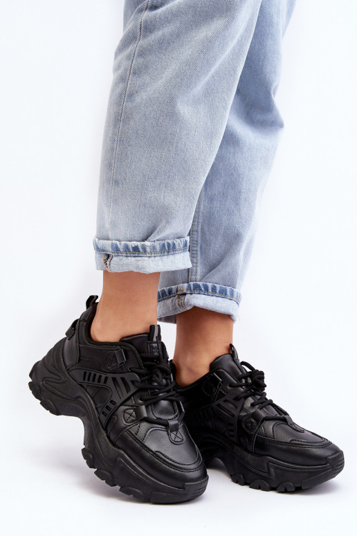 Moteriški sportiniai bateliai, sportbačiai juodos spalvos Toderus