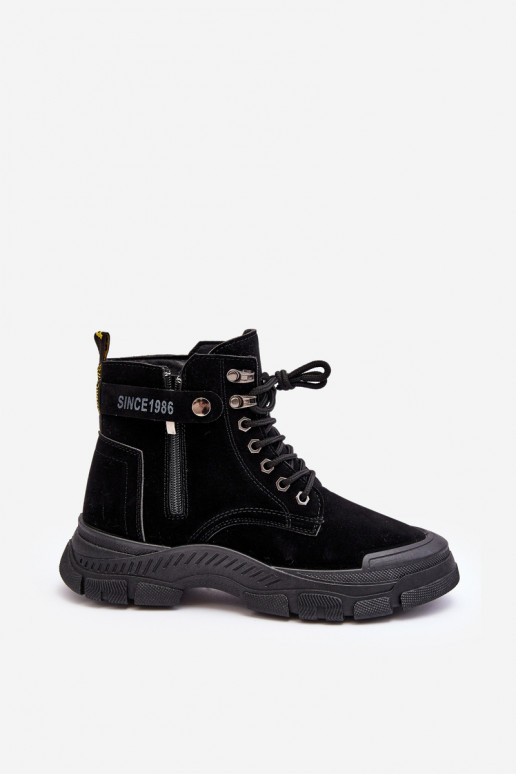 pašiltinti iš zomšos Moteriški aulinukai juodos spalvos Jailina pašiltinti iš zomšos Moteriški aulinukai juodos spalvos Jailina