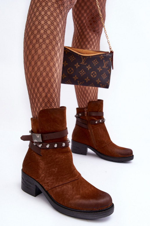 pašiltinti Aulinukai su kulniukais rudos spalvos Effie pašiltinti Aulinukai su kulniukais rudos spalvos Effie