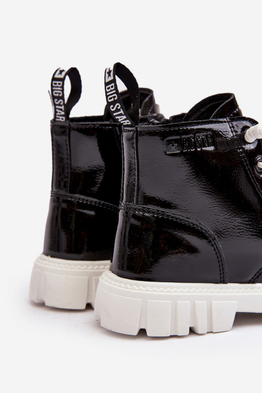 pašiltinti su lako efektu Aulinukai Vaikiški Big Star MM374147 juodos spalvos