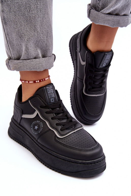 Moteriški sportiniai bateliai, sportbačiai Big Star MM274232 juodos spalvos